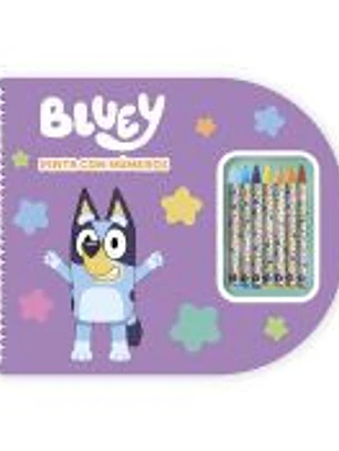 BLUEY PINTA CON NUMEROS - LIBRETA ESPIRAL