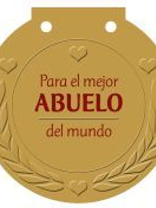Para el mejor abuelo del mundo: ¡una medalla para alguien muy especial!