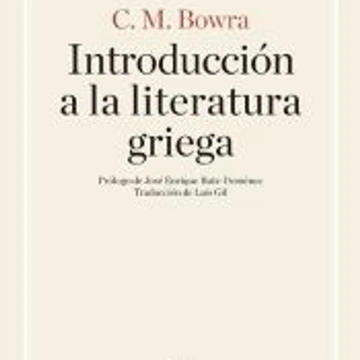Introducción a la literatura griega 1