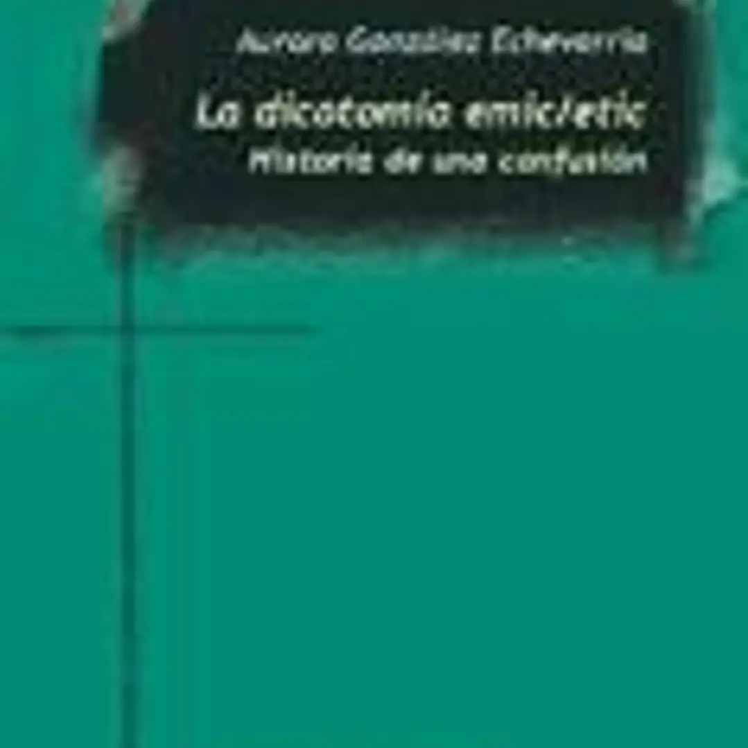 La dicotomía emic/etic 1