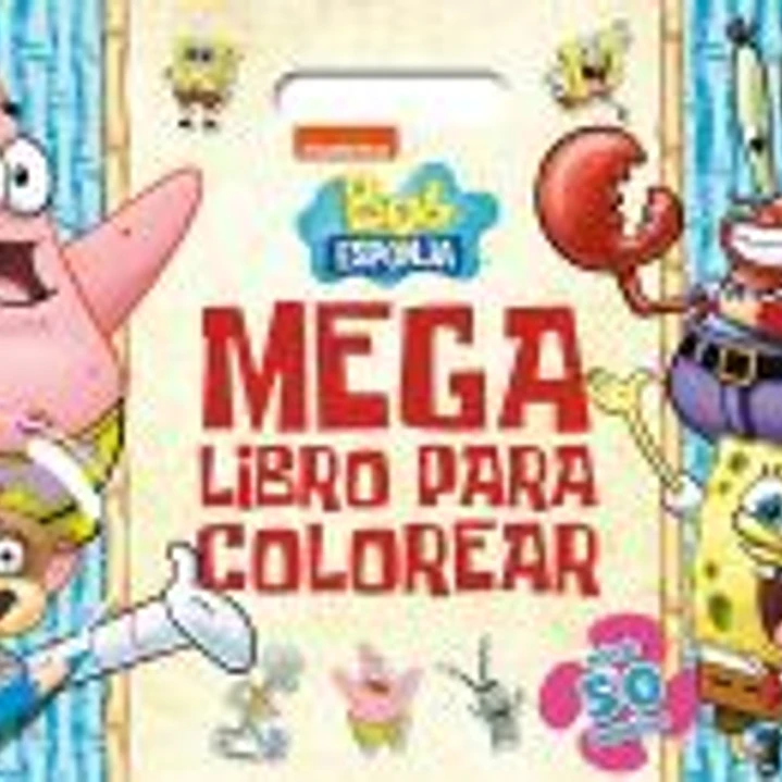 Bob Esponja. Megalibro para colorear: Con pegatinas 1