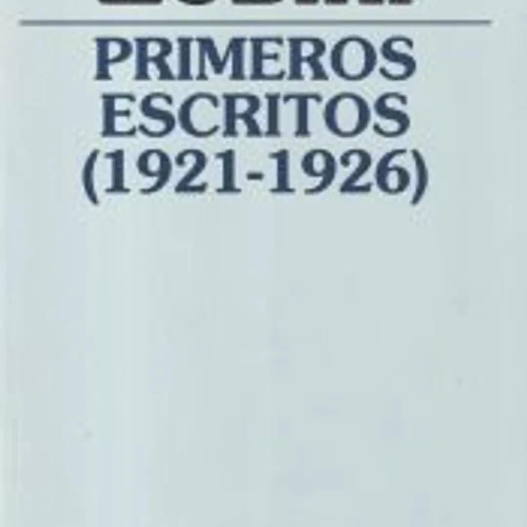 Primeros escritos 1921-1926) 1
