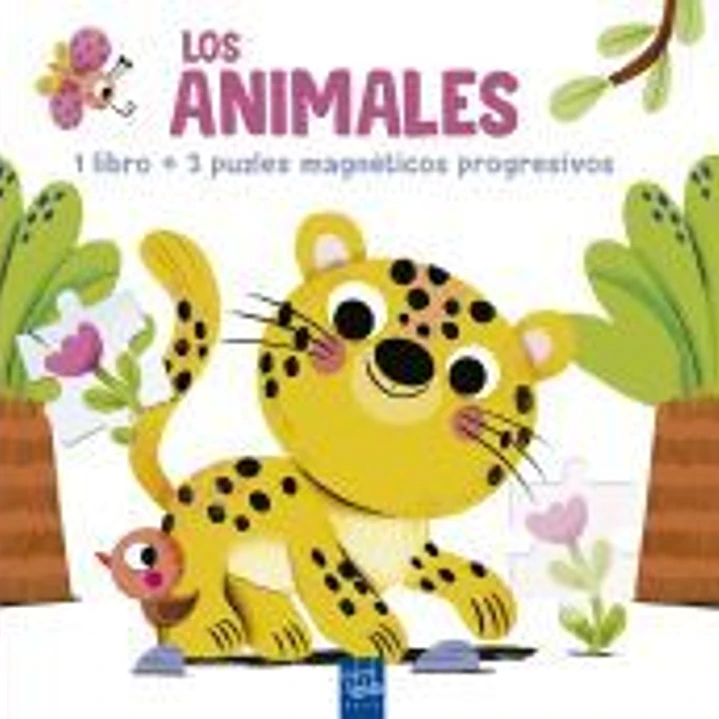 Lee y juega con puzles magnéticos. Los animales 1