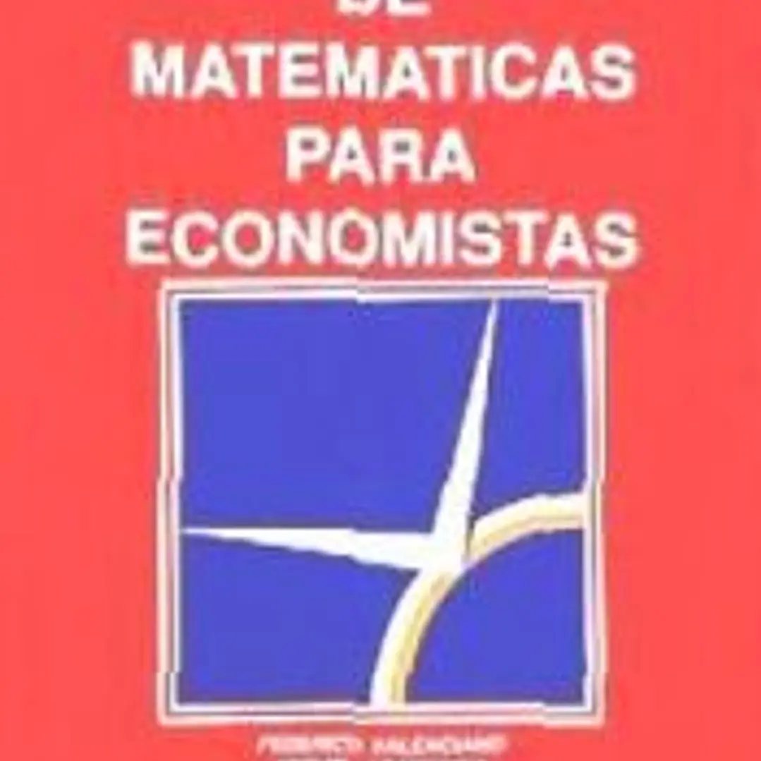 Temas de matemáticas para economistas 1