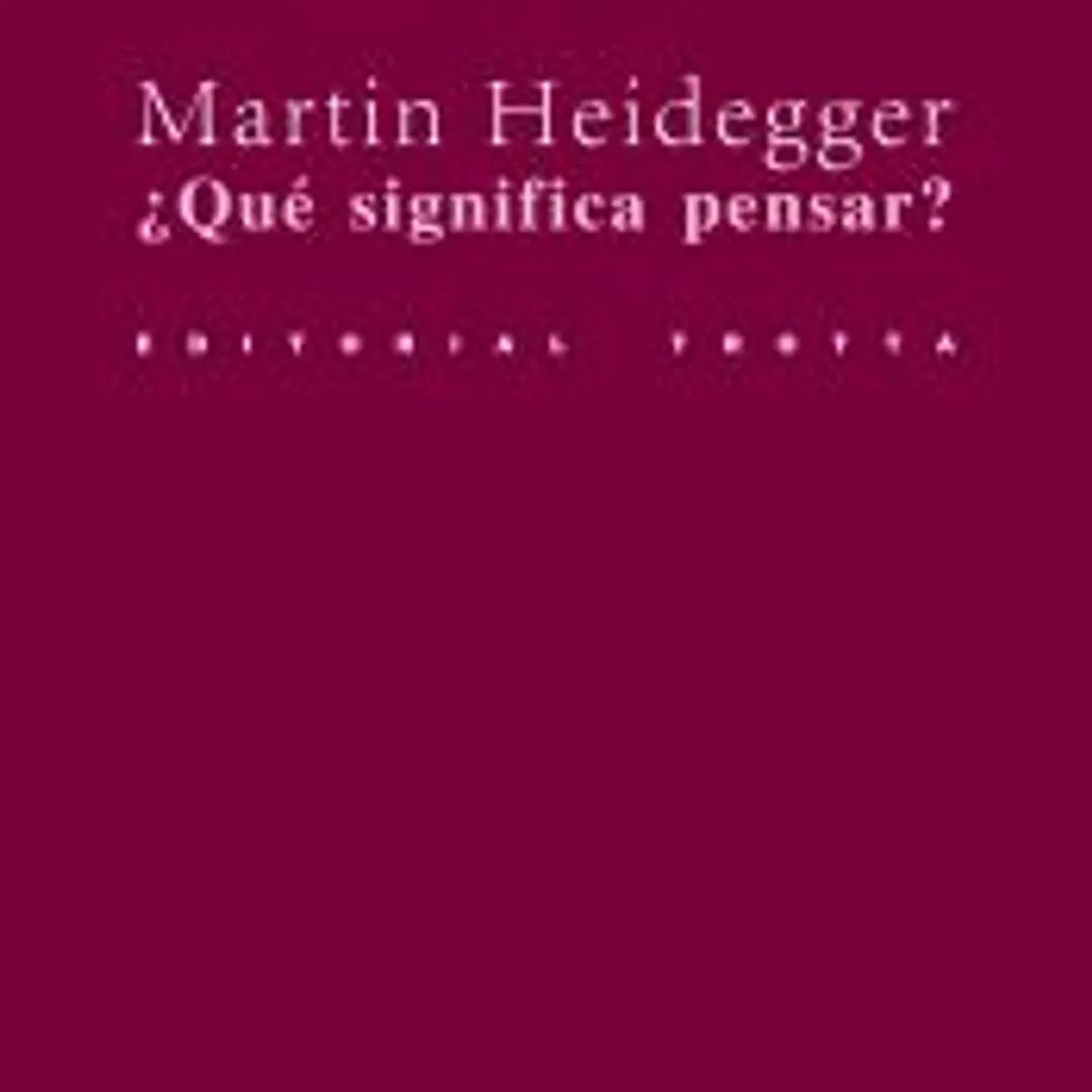 ¿Qué significa pensar? 1