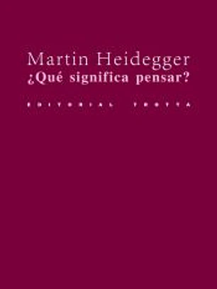 ¿Qué significa pensar?