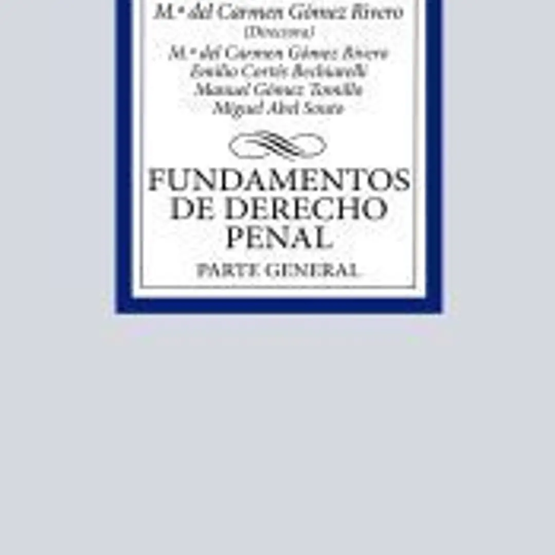 Fundamentos de Derecho Penal 1