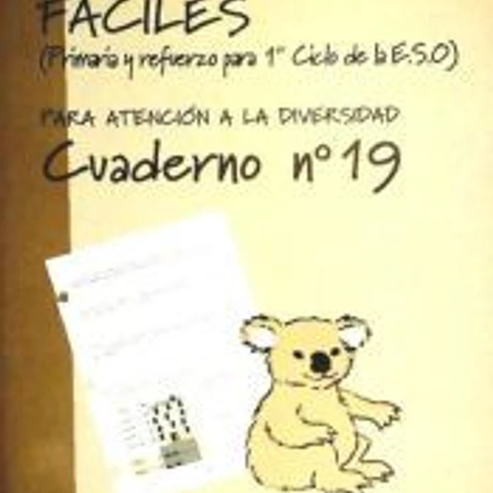 Matemáticas fáciles 19. Primaria 1