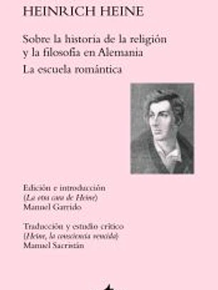 Sobre la historia de la religión y la filosofía en Alemania La escuela romántica