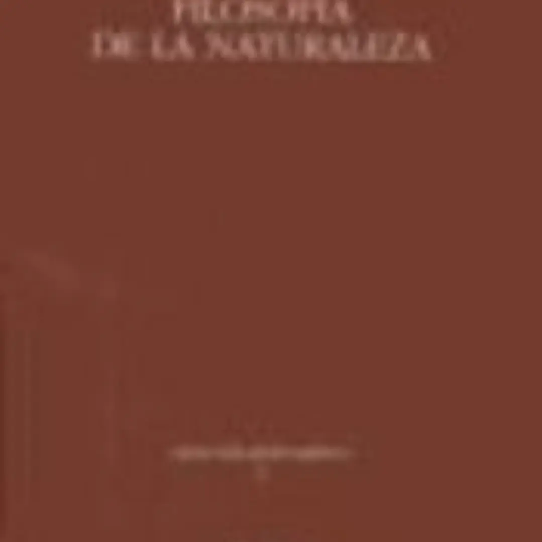 Filosofía de la naturaleza 1