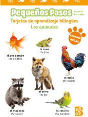 PEQUEÑOS PASOS -TARJETAS DE APRENDIZAJE BILINGÜES - LOS ANIMALES