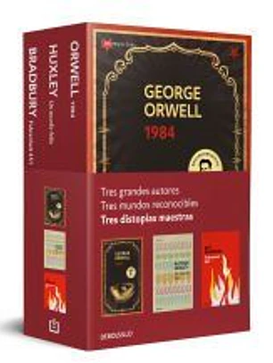 Distopías maestras (pack que incluye: 1984, Fahrenheit 451 y Un mundo feliz)