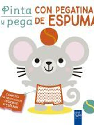 Pinta y pega con pegatinas de espuma. Naranja
