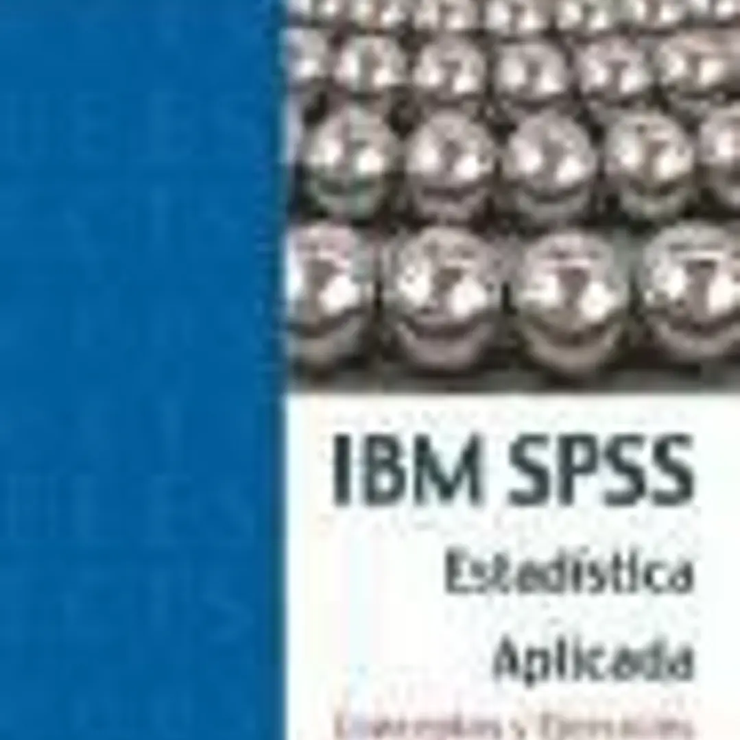 IBM SPSS Estadística Aplicada Conceptos y ejercicios resueltos 1
