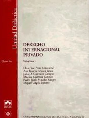 Derecho internacional privado Vol. I