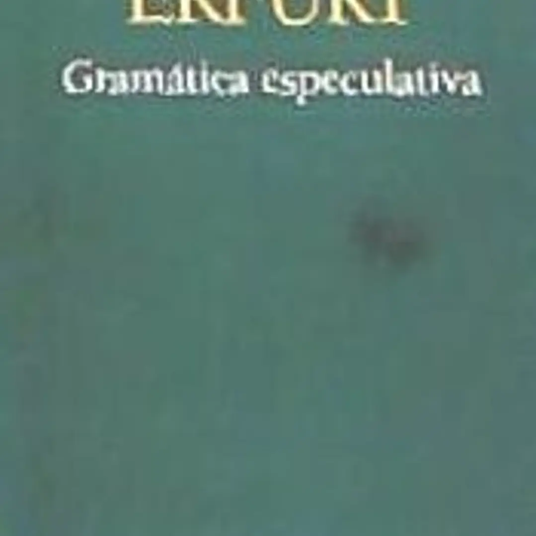 GRAMATICA ESPECULATIVA 1
