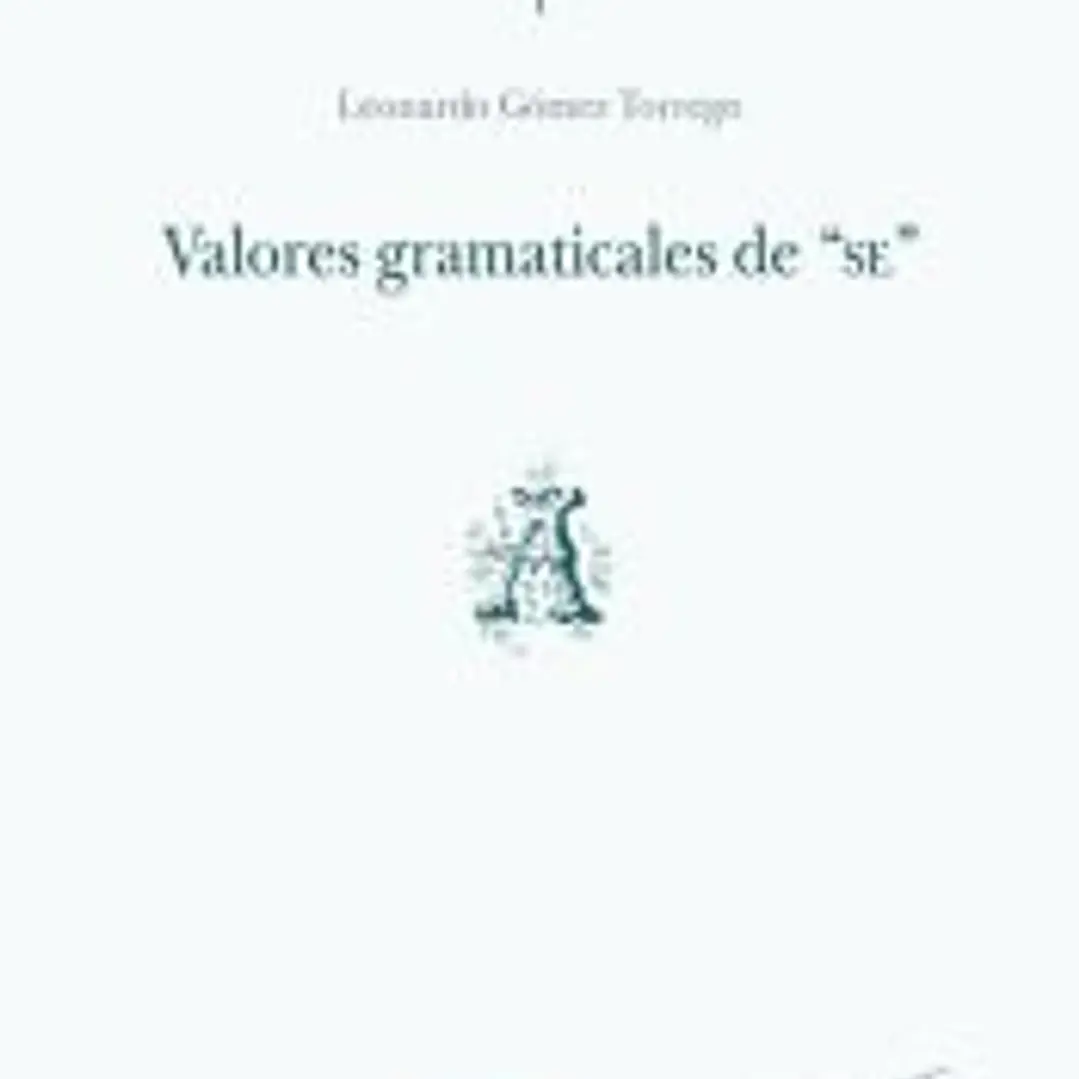 Valores gramaticales de SE (A) 1