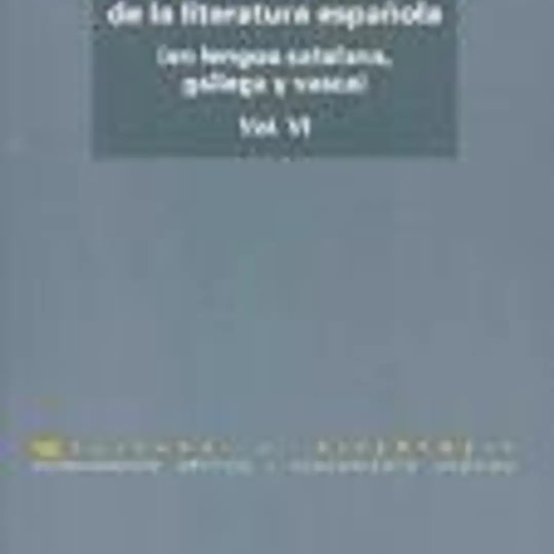 VI.Breve historia feminista de la literatura española (en lengua catalana, gallega y vasca) 1