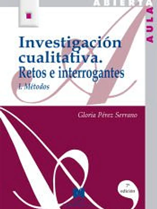 Investigación cualitativa I: retos e interrogantes, métodos