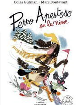 Perro Apestoso en la nieve