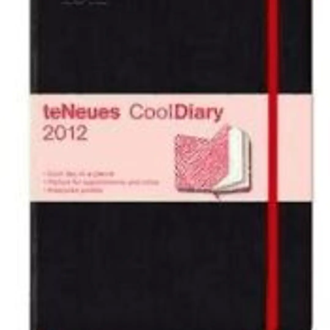 Agenda 2012. CoolDiary Black/Zebra Red/White. Mediano. (Por Días). 1