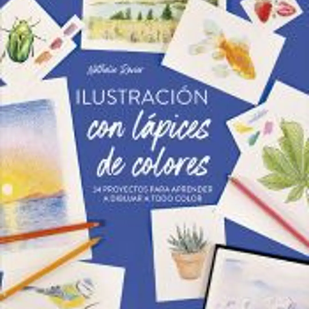 Ilustración con lápices de colores 1