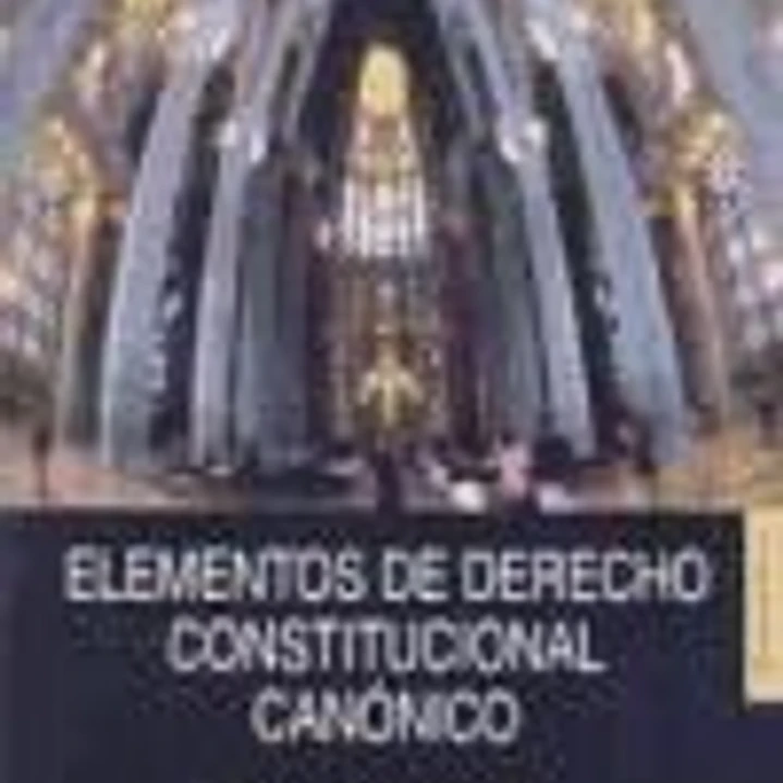 Elementos de derecho constitucional canónico 1