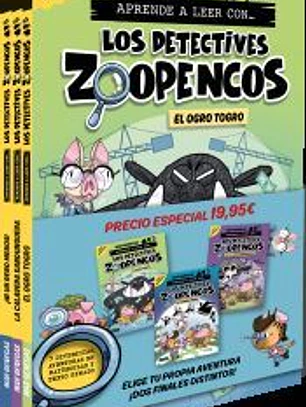 Pack Aprende a leer con... ¡Los Detectives Zoopencos! 7, 8 y 9: En letra MAYÚSCU