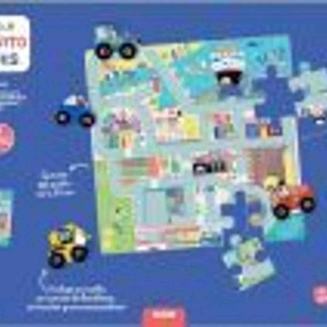 Puzle de suelo. Mi circuito de coches 1
