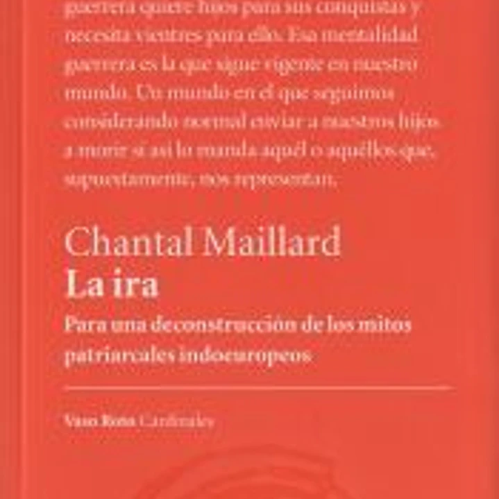 La ira: Para una deconstrucción de los mitos patriarcales indoeuropeos 1