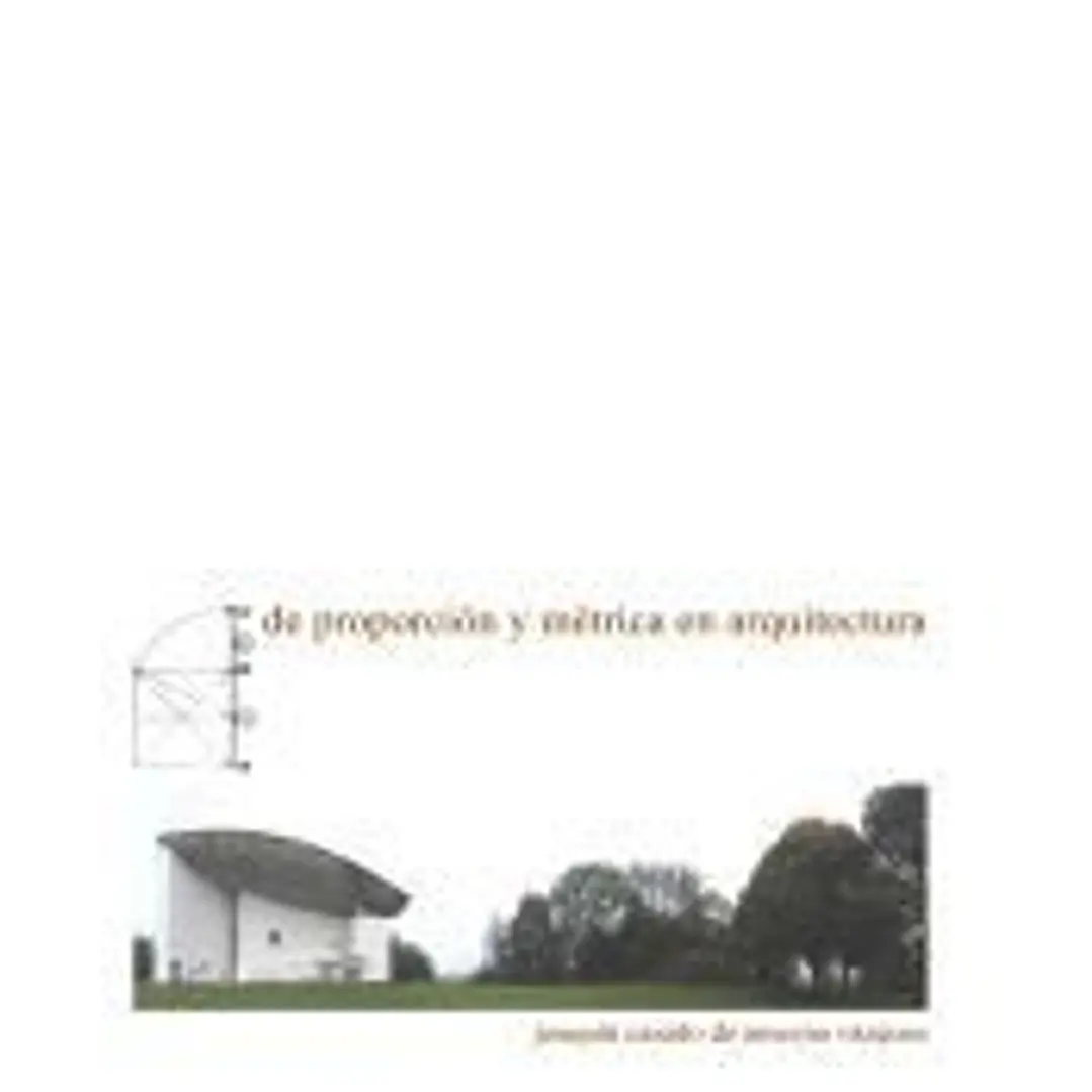 De proporción y métrica en arquitectura 1
