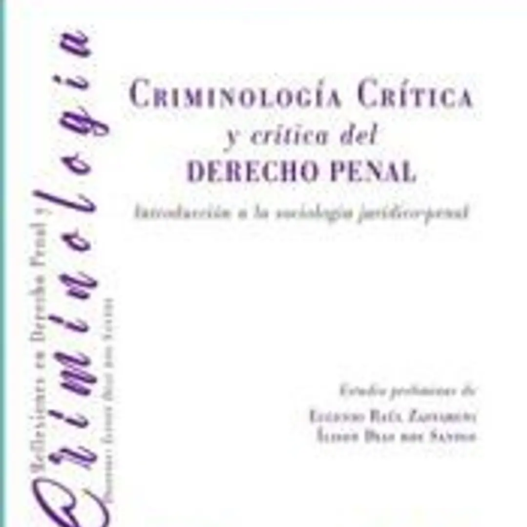Criminología Crítica y crítica del Derecho penal 1