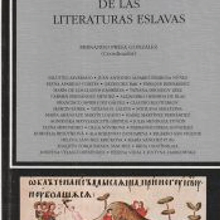 Historia de las literaturas eslavas 1