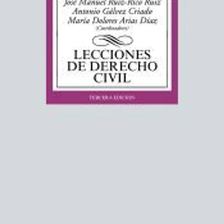Lecciones de Derecho Civil 1