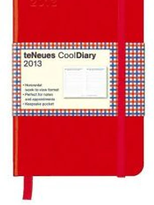 Agenda 2013. Cool Diary Red/Squares Red/Blue. Pequeño (Por Días)