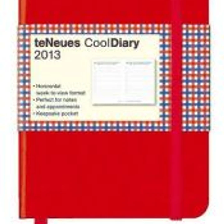 Agenda 2013. Cool Diary Red/Squares Red/Blue. Pequeño (Por Días) 1