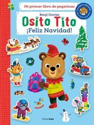 Osito Tito. Mi primer libro de pegatinas. ¡Feliz Navidad!