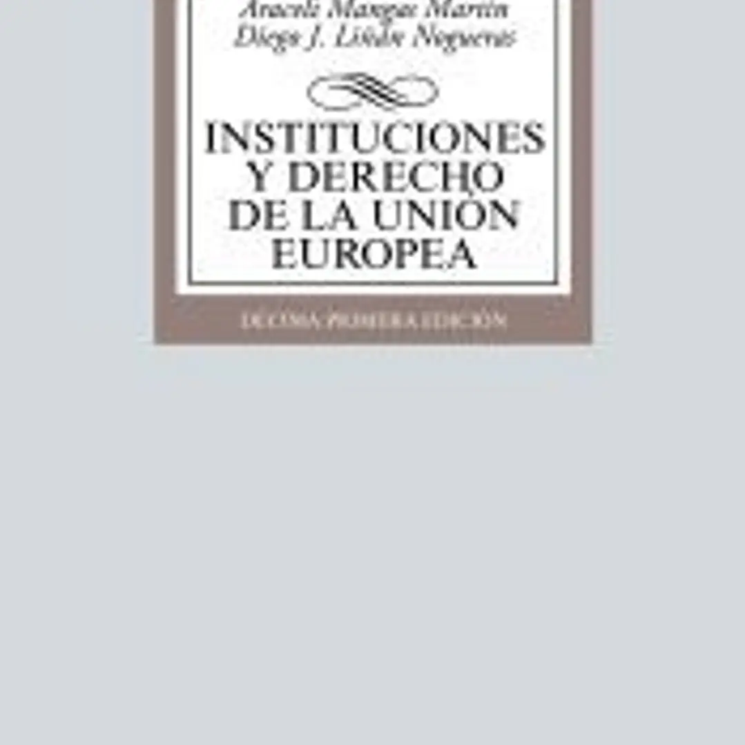Instituciones y Derecho de la Unión Europea 1