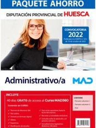 Paquete Ahorro Administrativo/a de la Diputación Provincial de Huesca