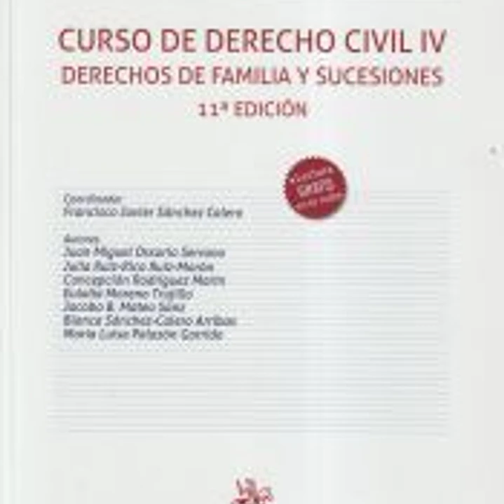 Curso de Derecho Civil IV Derechos de Familia y Sucesiones 11ª Edición 1
