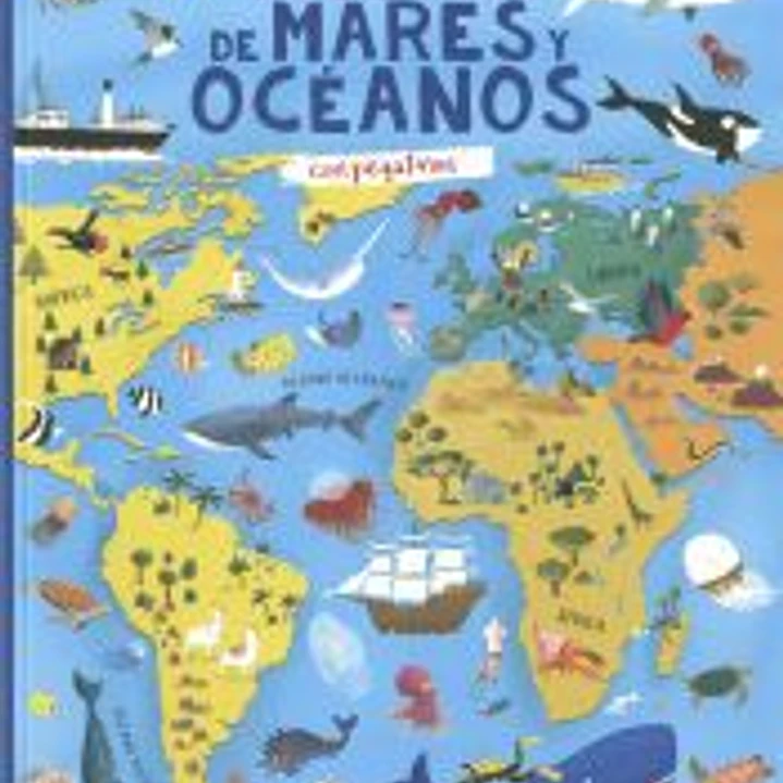 Atlas de mares y océanos con pegatinas 1