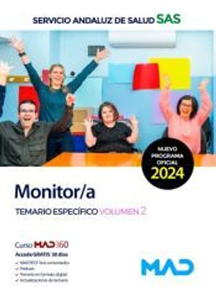 Monitor/a. Temario específico volumen 2. Servicio Andaluz de Salud (SAS)