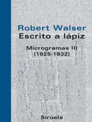 ESCRITO A LAPIZ MICROGRAMAS III (1925-1932)