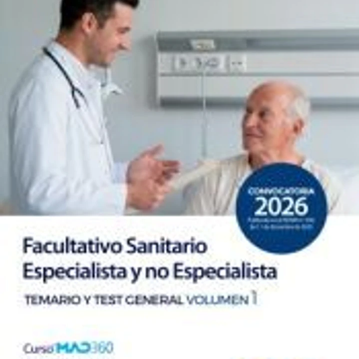 Facultativo Sanitario Especialista y no Especialista. Temario parte general volumen 1 y test. Servicio Murciano de Salud (SMS) 1