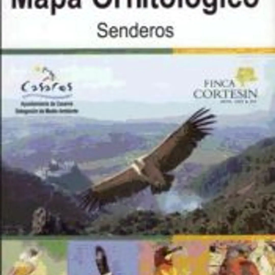 Mapa ornitológico del paraje natural de Sierra Crestellina y de Sierra de la Utrera, Casares 1