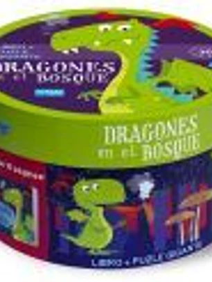 Dragones Del Bosque. Cajas Redondas. Con puzzle Edic. ilustrado (Español)