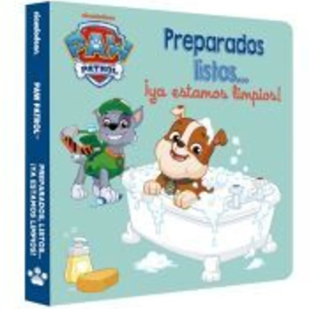 Paw Patrol | Patrulla Canina. Libro de cartón - Preparados, listos... ¡ya estamos limpios! 1