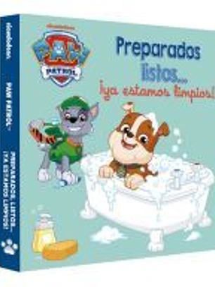 Paw Patrol | Patrulla Canina. Libro de cartón - Preparados, listos... ¡ya estamos limpios!