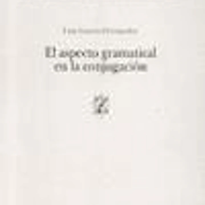 El aspecto gramatical en la conjugación (z) 1
