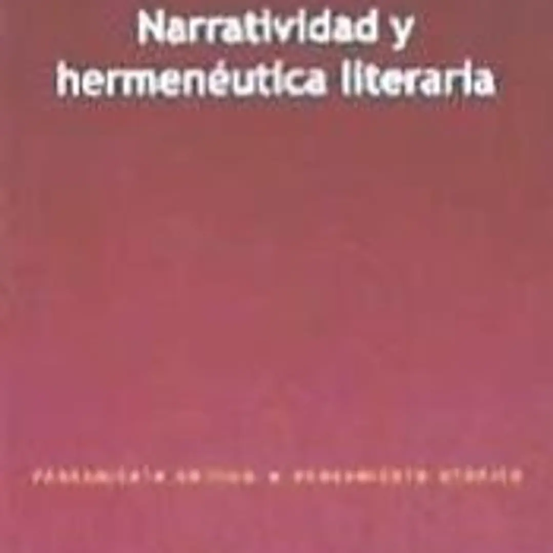 NARRATIVIDAD Y HERMENEUTICA LITERARIA 1